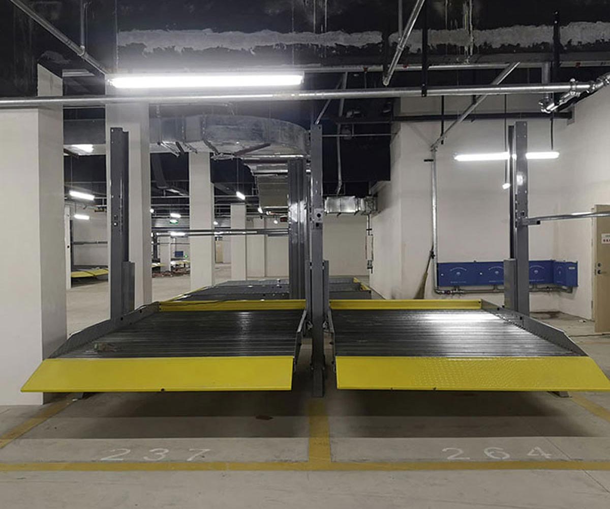 兩層簡易式機械式停車庫回收